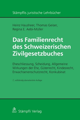 Das Familienrecht des Schweizerischen Zivilgesetzbuches - Heinz Hausheer; Thomas Geiser; Regina E. Aebi-Müller