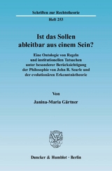 Ist das Sollen ableitbar aus einem Sein? - Janina-Maria Gärtner