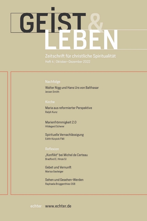 Geist & Leben 4/2022 -  Christoph Benke,  Verlag Echter