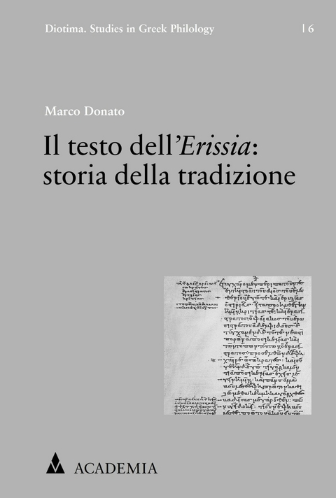 Il testo dell´Erissia: storia della tradizione - Marco Donato