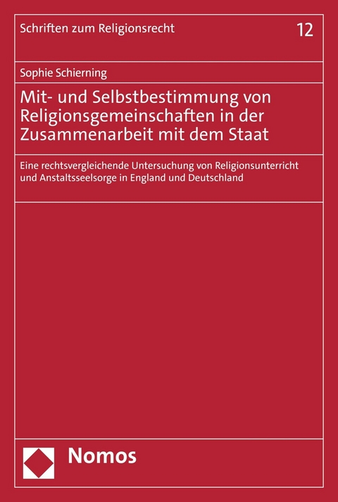 Mit- und Selbstbestimmung von Religionsgemeinschaften in der Zusammenarbeit mit dem Staat -  Sophie Schierning