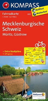 KOMPASS Fahrradkarte Mecklenburgische Schweiz - Müritz - Güstrow - 