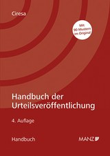 Handbuch der Urteilsveröffentlichung - Meinhard Ciresa