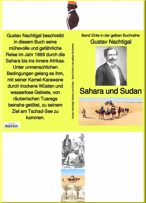 Sahara und Sudan – Band 224e in der gelben Buchreihe – bei Jürgen Ruszkowski - Gustav Nachtigal