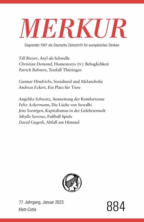 MERKUR Gegründet 1947 als Deutsche Zeitschrift für europäisches Denken - 1/2023 - 