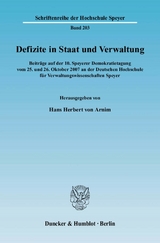 Defizite in Staat und Verwaltung. - 