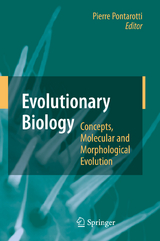 Evolutionary Biology - Concepts, Molecular and Morphological Evolution - 