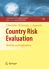 Country Risk Evaluation - Kyriaki Kosmidou, Michael Doumpos, Constantin Zopounidis