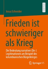 Frieden ist schwieriger als Krieg -  Josua Schneider