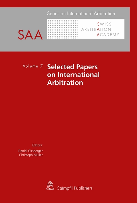 Selected Papers on International Arbitration - 