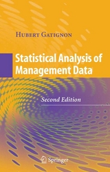 Statistical Analysis of Management Data -  Hubert Gatignon