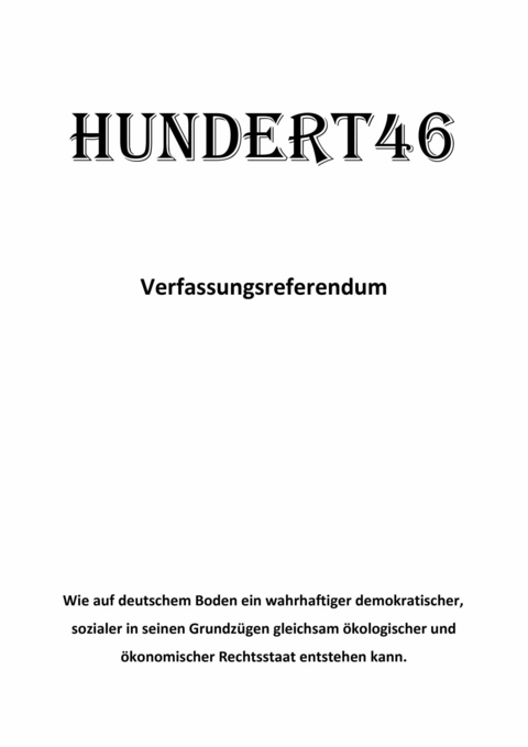 Hundert46 - Roy Schäftlein