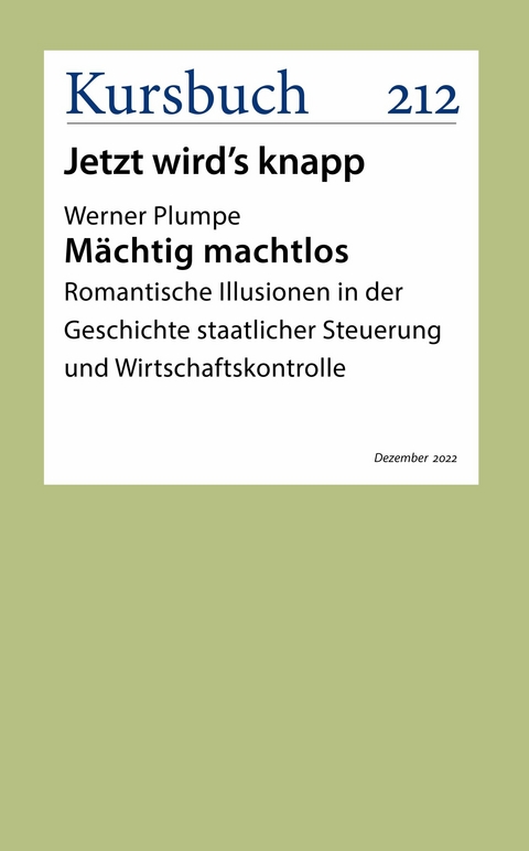 Mächtig machtlos - Werner Plumpe