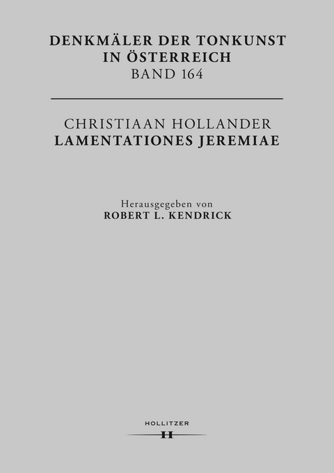 Christiaan Hollander. Lamentationes Jeremiae - 