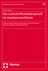 Der Lastschriftenwiderspruch im Insolvenzverfahren - Olaf Hiebert