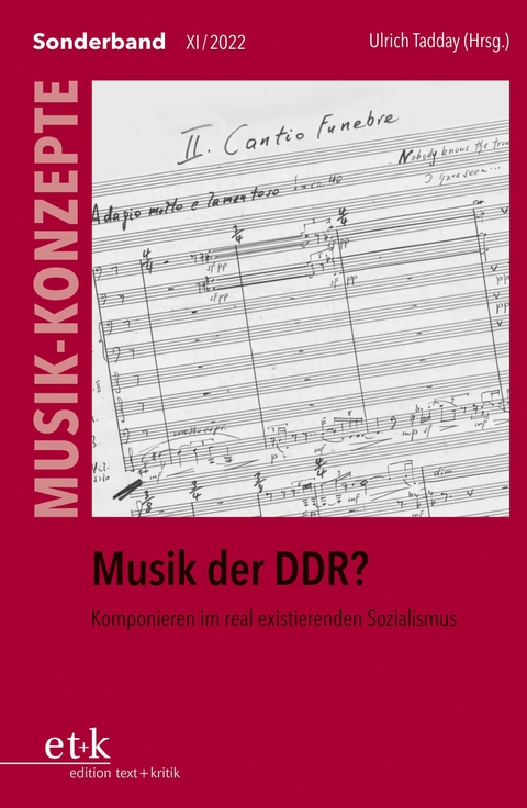 MUSIK-KONZEPTE Sonderband - Musik der DDR? - 