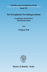 Der Europäische Verwaltungsverbund. - Wolfgang Weiß