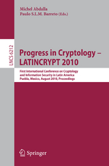 Progress in Cryptology - LATINCRYPT 2010 - 