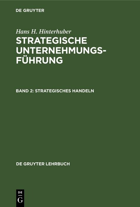 Strategisches Handeln - Hans H. Hinterhuber