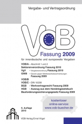 VOB Fassung 2009 für innerdeutsche und europaweite Vergaben - 