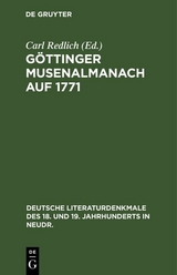 Göttinger Musenalmanach auf 1771 - 