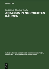 Analysis in Normierten Räumen - Karl Bögel, Manfred Tasche