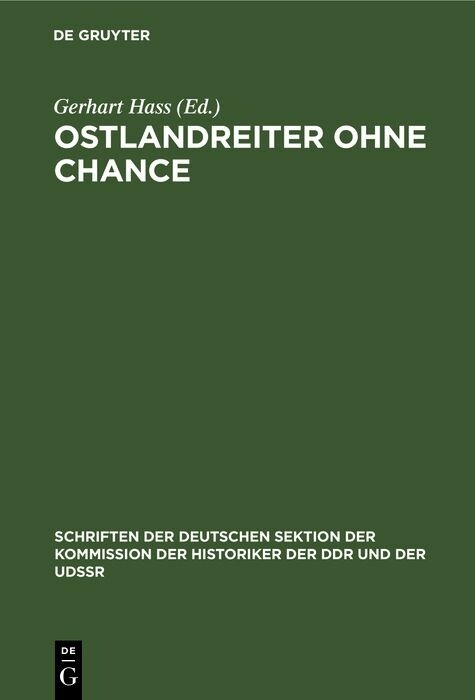 Ostlandreiter ohne Chance - 