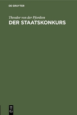 Der Staatskonkurs - Theodor von der Pfordten