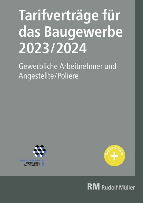 Tarifverträge für das Baugewerbe 2023/2024 - E-Book -  Heribert Jöris