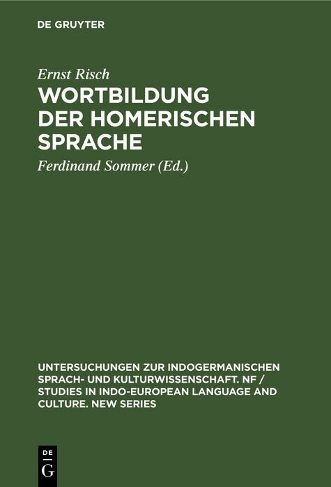 Wortbildung der homerischen Sprache - Ernst Risch