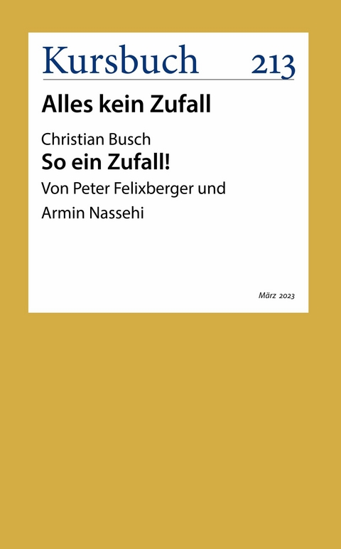 So ein Zufall! - Christian Busch