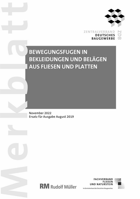 Merkblatt Bewegungsfugen (PDF) 2022-11 -  Rudolf Voos