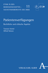 Patientenverfügungen - Torsten Verrel, Alfred Simon