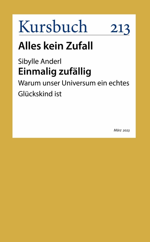 Einmalig zufällig - Dr. Sibylle Anderl