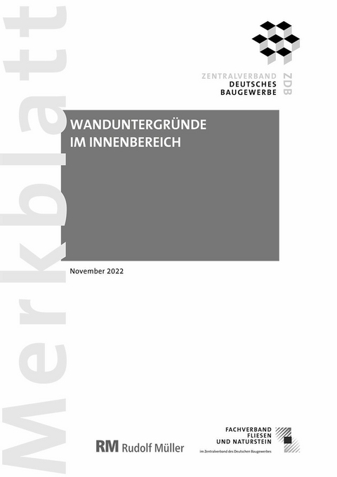 Merkblatt Wanduntergründe im Innenbereich (PDF) 2022-11 -  Rudolf Voos