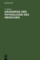 Grundriss der Physiologie des Menschen - J. Steiner