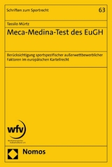 Meca-Medina-Test des EuGH -  Tassilo Mürtz
