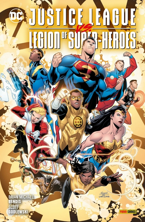 Justice League vs. The Legion of Super-Heroes - Die Gold Lantern-Saga -  Brian Michael Bendis