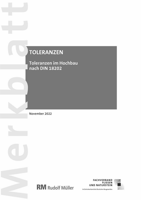 Merkblatt Toleranzen im Hochbau (PDF) 2022-11 -  Rudolf Voos