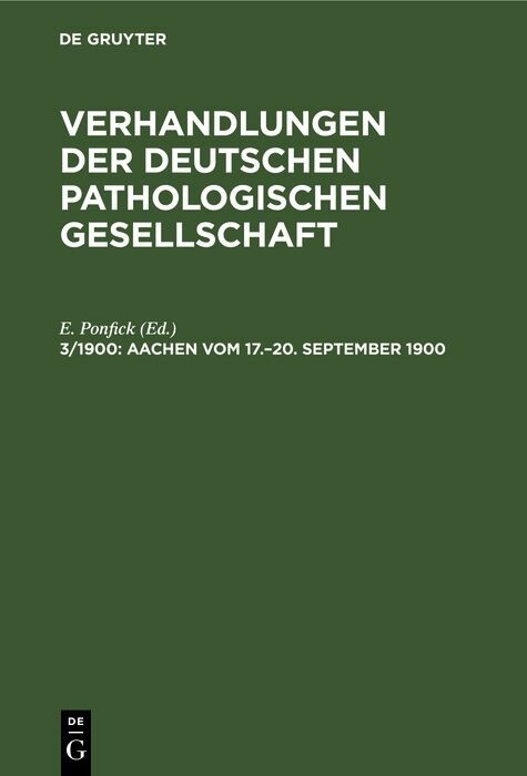 Aachen vom 17.–20. September 1900 - 