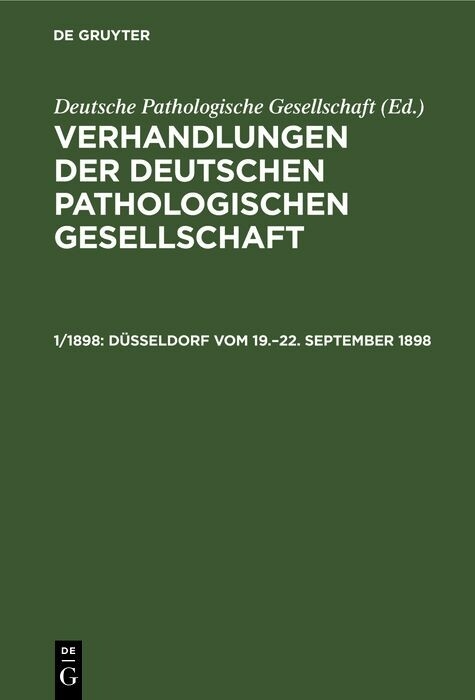 Düsseldorf vom 19.–22. September 1898