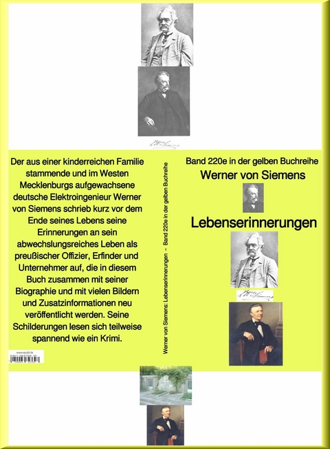 Lebenserinnerungen  – Band 220e in der gelben Buchreihe – bei Jürgen Ruszkowski -  Werner von