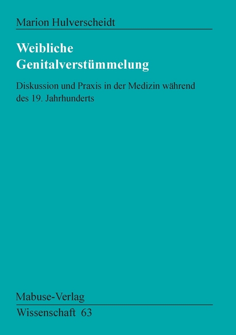 Weibliche Genitalverstümmelung - Marion Hulverscheidt