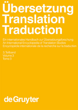 Übersetzung - Translation - Traduction / Übersetzung - Translation - Traduction. 3. Teilband - 