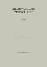 Archivalische Zeitschrift 98 (2022) - 