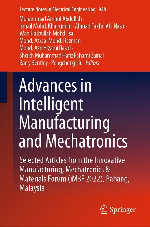 Advances in Intelligent Manufacturing and Mechatronics - 