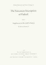 The Sassanian Inscription of Paikuli - Helmut Humbach, Prods O. Skjaervo