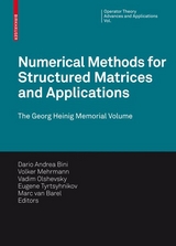 Numerical Methods for Structured Matrices and Applications - 