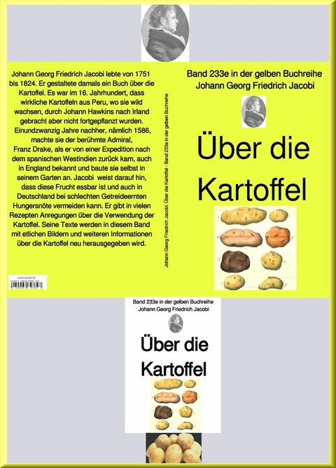 Über die Kartoffel  –  Band 233e in der gelben Buchreihe – bei Jürgen Ruszkowski - Johann Georg Friedrich Jacobi