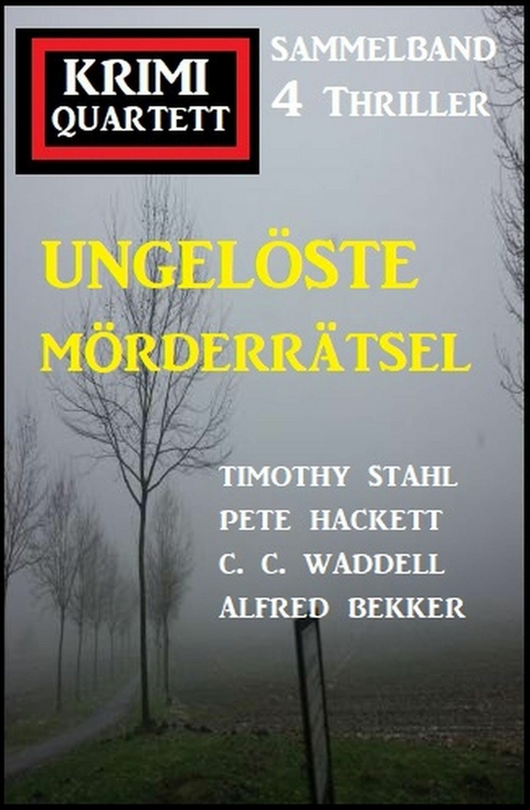 Ungelöste Mörderrätsel: Krimi Quartett Sammelband 4 Romane -  Alfred Bekker,  Timothy Stahl,  Pete Hackett,  C. C. Waddell
